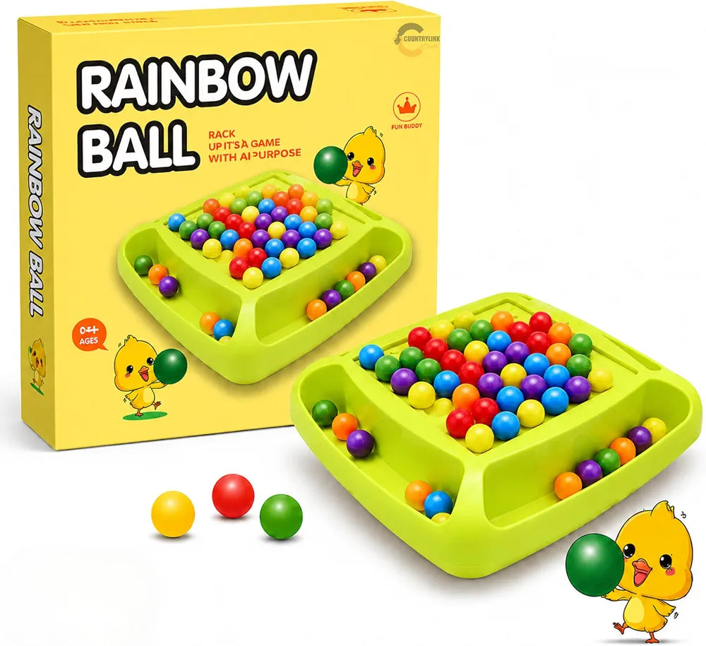 Rainbow Ball Rack Game 🌈🎯