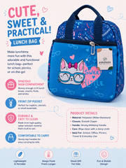 Cute Kitty Lunch Bag 🐱💙