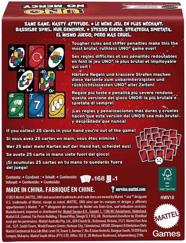 UNO No Mercy Card Game 🔥