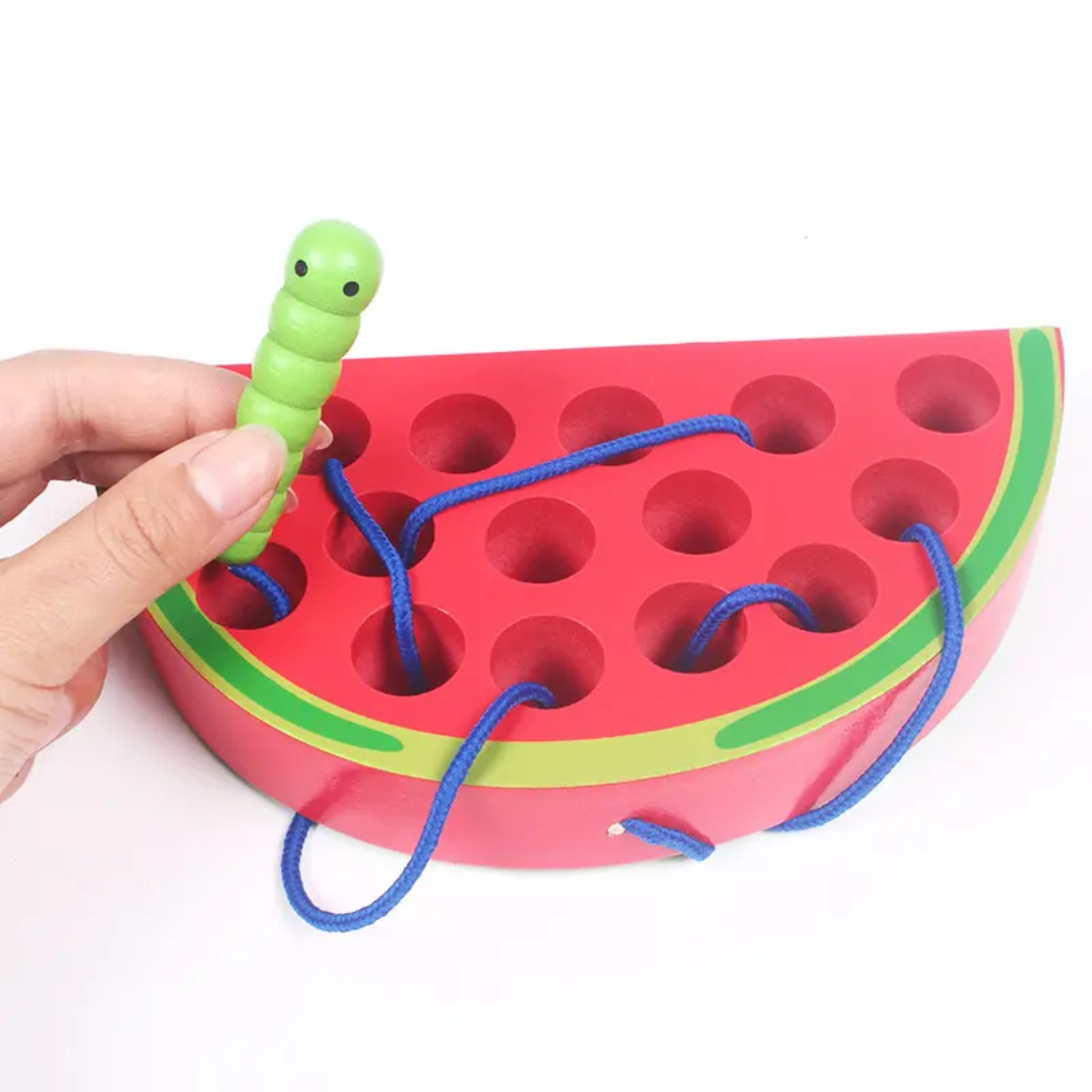 Wooden Threading Game