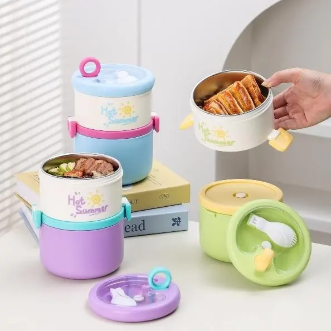 🍱 Double-Layer Insulated Lunch Box