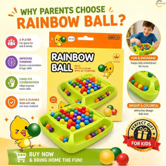 Rainbow Ball Rack Game 🌈🎯