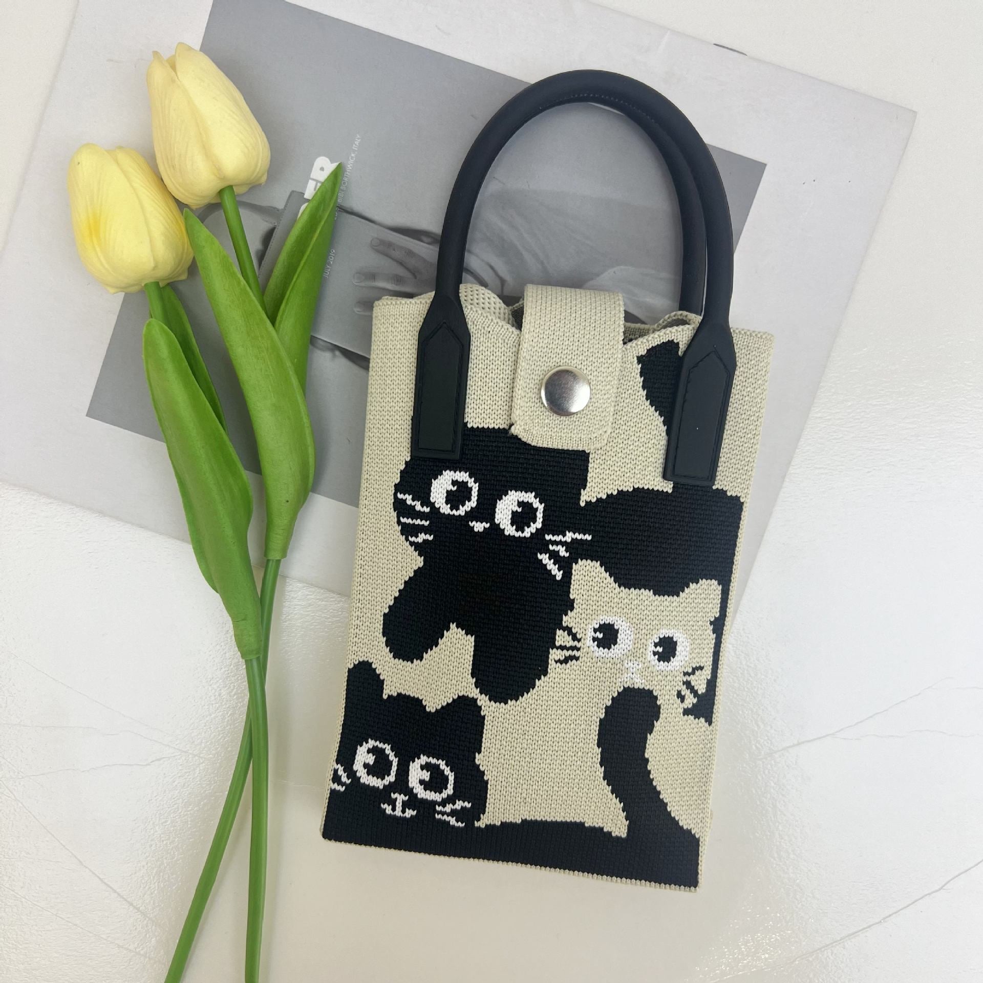 Knit Crossbody Sling Bag