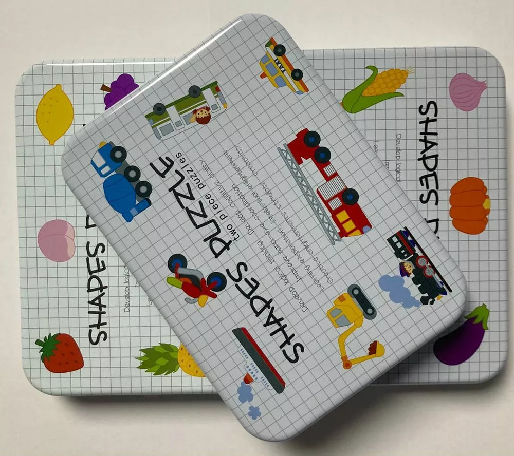 Shapes Puzzle Two-Piece Wooden Educational Toy