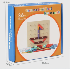 Montessori Nail board Jigsaw Puzzle