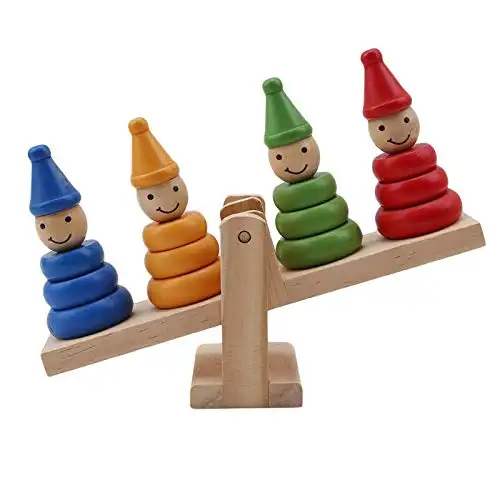 Wooden Balancing Game | Develop Problem Solving & Curiosity, Pretend Play Toy for Toddlers