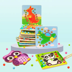 Tweezers Beads Wooden Puzzle