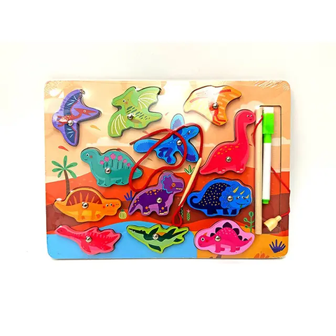 Mini Leaves Wooden Magnetic Fishing Game for Kids |Fishing Game Educational Fish catching Game for Kids