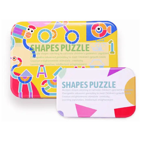 Wooden Pattern Blocks Jigsaw Puzzle|Sorting and Stacking Games kids